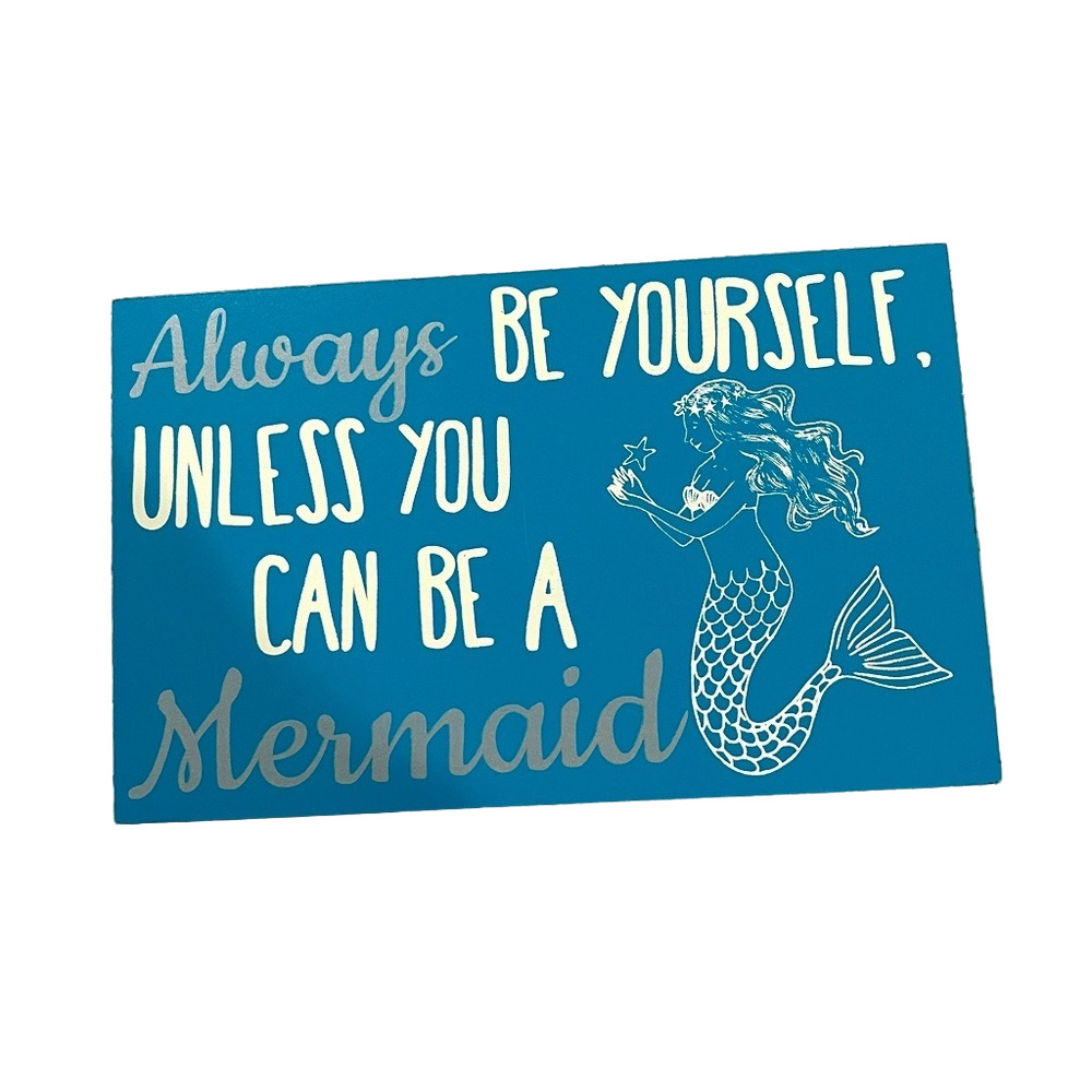 🧜‍♀️Mermaid Wooden Sign from At Home🧜‍♀️ NWT